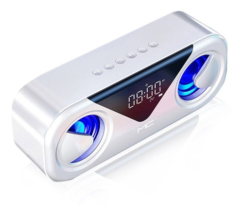 Reloj Despertador Digital Con Parlante Bluetooth Y Radio Fm