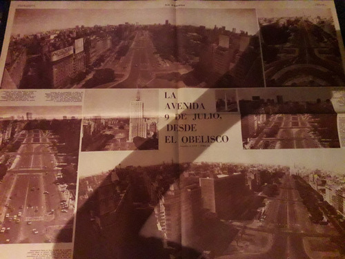 Diario La Prensa 19 3 1972 Avenida 9 De Julio Desde Obelisco