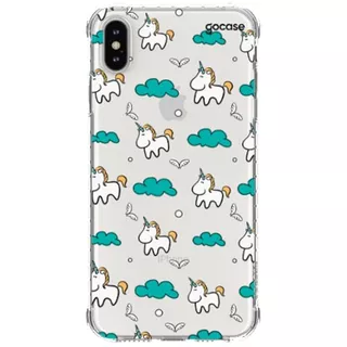 Capa Capinha Para iPhone XS Max Anti Impacto Unicórnios Fofo