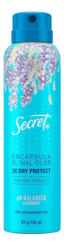 Antitranspirante En Aerosol Secret Ph Balanced 93g