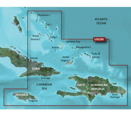 Tarjeta Microsd Garmin Bluechart G2 Vision Southern Bahamas 