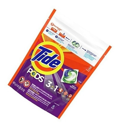 Jabon En Capsulas Tide Pods Sport Odor Defence X 31 Lavados