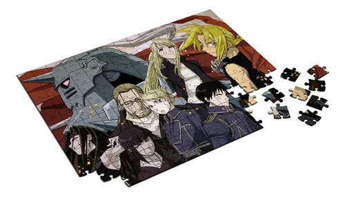 Quebra Cabeça Full Metal Alchemist Personalizado 48 Peças