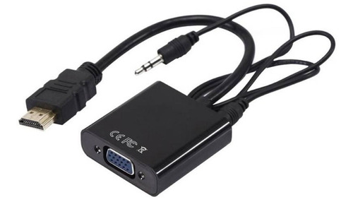 Convertidor Hdmi A Vga Video Monitor Laptop Ps3 Ps4 Xbox Aud