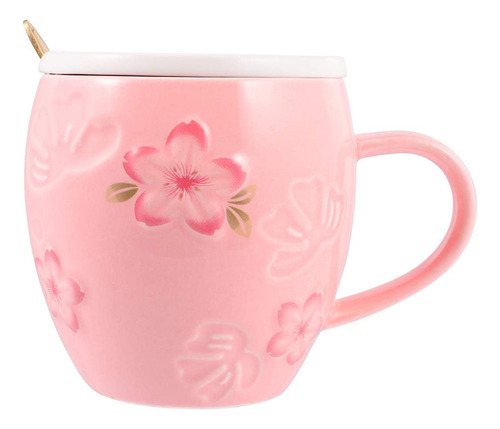 Juego De Tazas De Cerámica Rosa, Bonita Taza De Té, De Gres,