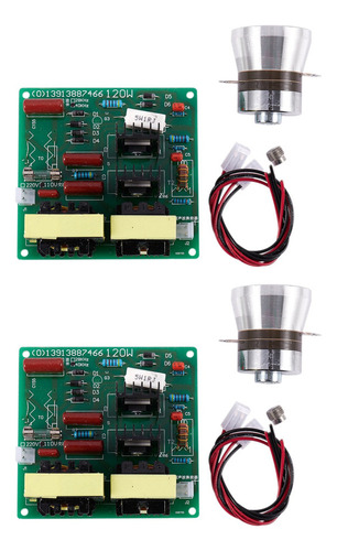 Transductor Ultrasónico 2x Ac 110v 100w 40k Limpiador Ultras