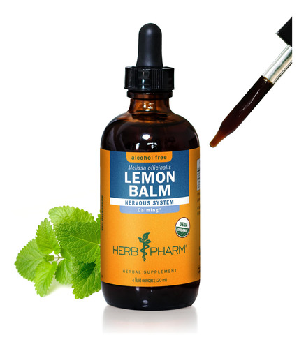 Herb Pharm Extracto Líquido Orgánico De Toronjil 4 Oz