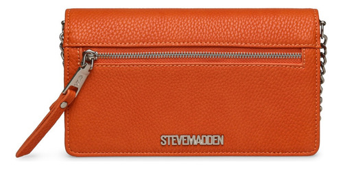 Cartera Wallet Bnano Orange Steve Madden Bags Diseño de la tela Liso