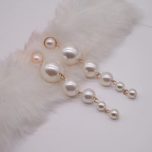 Pendientes Elegantes De Perlas 
