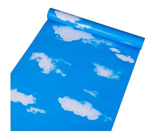 Papel Pintado Para Pared Diseño De Nubes De Cielo Azul