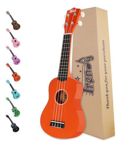 Ukelele Soprano De Moda Para Principiantes De 21 Pulgadas. U