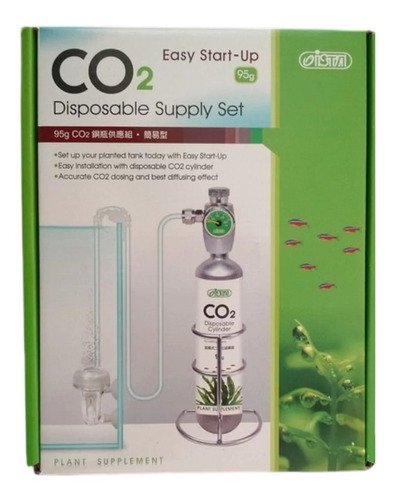 Kit Co2 Completo Ista 95 Gramos Acuario Plantado - Aquarift