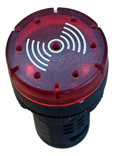 Sinaleiro Cigarra Sonorro Vermelho 220vac 220v