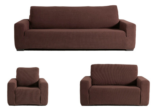 Protector De Sala Elástico Funda Sillón Funda Sofá 3 Piezas