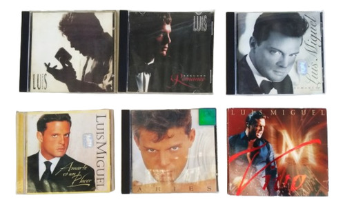 Lote 6 Cd Luis Miguel Romance Vivo Aries Amarte Original