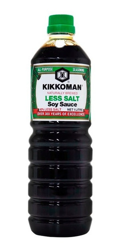 Molho Soja Shoyu Less Salt Kikkoman 1l Importado Cingapura