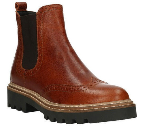 Zapato De Vestir Bullboxer Botín De Cuero Elsie-6-64-brandy