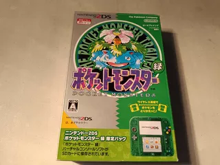 Nintendo 2ds Pocket Monsters Green 64gb Lleno De Juegos