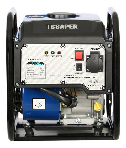 Gerador De Energia A Gasolina Inverter 3,75kva 220v Tssaper