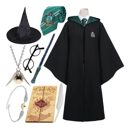 Kit De Túnica Harry Potter Cos Con Ropa Y Accesorios 9 Mag