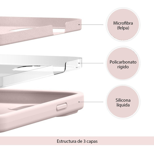 Imagen 5 de 10 de Funda Silicona Gamuza + Vidrio Full Para Todos iPhone 13