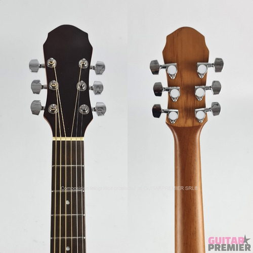 Imagen 9 de 10 de Guitarra Acustica Corte Gracia 340 Media Caja Cuerdas Metal