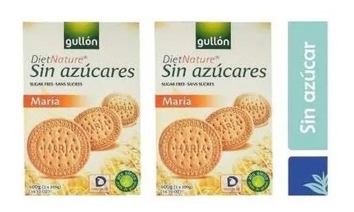 2 Cajas Galletas María Gullón Sin Azúcar 400g