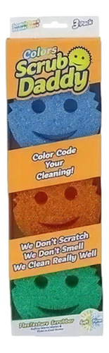 Scrub Daddy Kit Esponja Multiuso Textura Flexível Sem Riscos