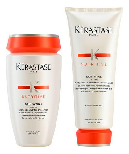 Pack Kerastase Nutritive Shampoo 250ml+acondicionador 200ml 