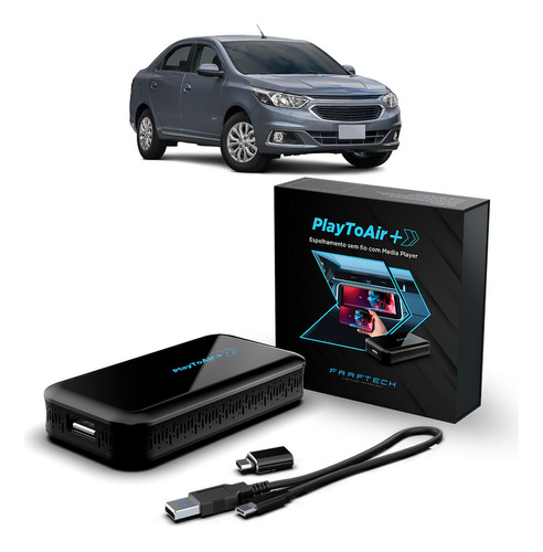 Espelhamento Carplay Sem Fio Player Playtoair+ Cobalt