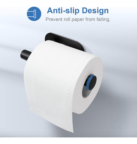 Soporte De Papel Higiénico Adhesivo Simtive, Sin Taladrar El