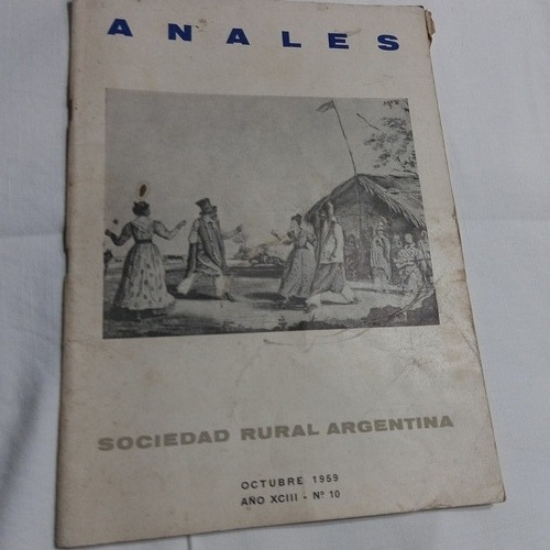 Revista   Anales Sociedad Rural Octubre 1959