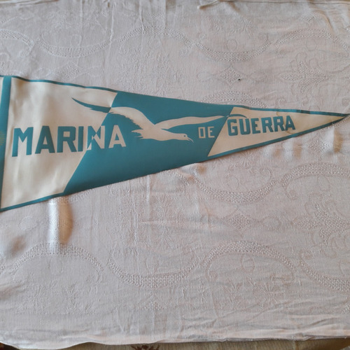 Banderín Marina De Guerra (gde 57x23 Cms)