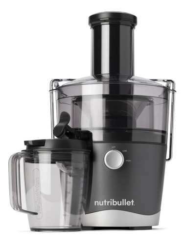 Extractor de jugos Nutribullet NBJ22100-BG gris oscuro con accesorios