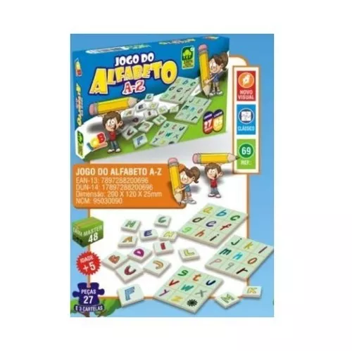 Kit Com 10 Jogos Educativos (jogo Memória, Alfabeto, Dominó