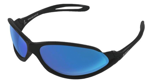 Óculos de sol SPY 39 Open Standard armação de náilon cor preto-fosco, lente azul de polímero clássica, haste preto-fosco de náilon