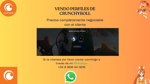 Perfiles De Crunchyroll Mensuales O Anuales 