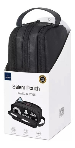 Imagen 2 de 8 de Wiwu Bolsa Mano Organizadora Portátil Accesorios Negra