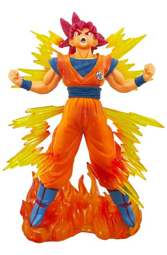 Figura Son Goku Super Saiyan Goku Pelo Rojo Dragon Ball