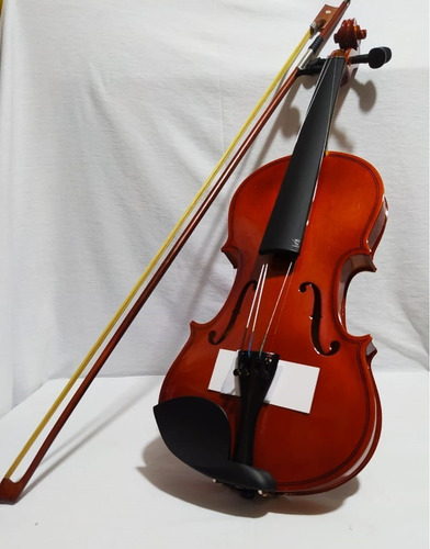 Violín 4/4 Color Natural Con Estuche Acústico