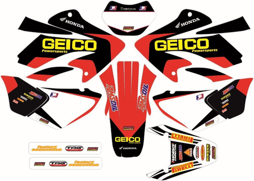 Calcos Honda  Xr 250 Tornado Kit Completo Geico