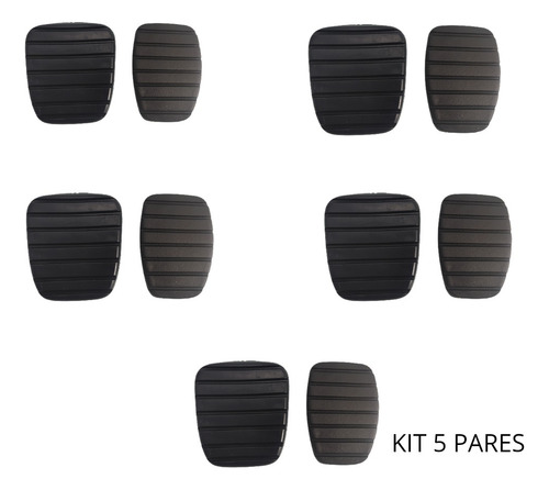5 Kit Par Capa Pedal Freio Embreagem Master 2014 2015 2016