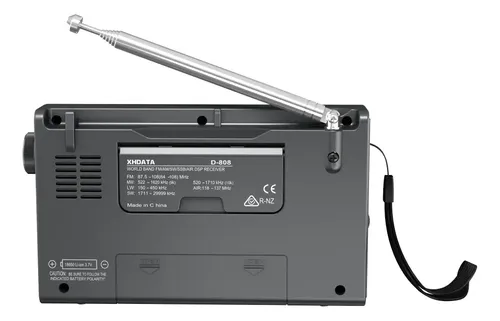 Rádio FM portátil de ondas curtas Xhdata D-808 Stereo/MW/LW S, cor