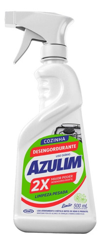 Desengordurante Azulim Limpeza Pesada 500ml Limão C/ Gatilho