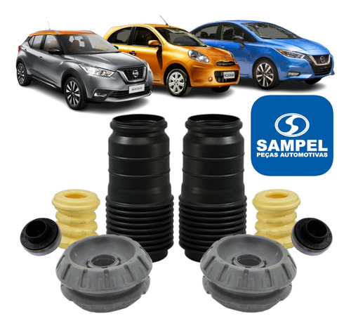 Par Coxim Batente Amort Nissan Versa March Kicks - Sampel