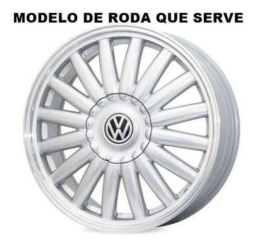 Imagem 6 de 6 de Calota Tampa Centro Roda Brw 1370 Bananinha Aro 17 Prata