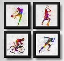 Comprar Set 4 Cuadros Carrera Futbol Tenis Ciclismo Pop Art Decor