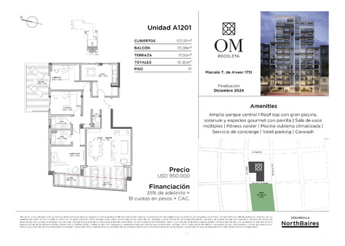 Departamento 5 Ambientes En Venta - Om Recoleta