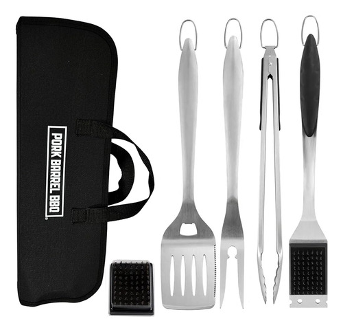 Pork Barrel Bbq Tool Set Grill Kit - Accesorios Premium De P