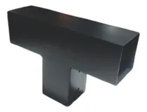 Comprar Herraje Unión T Compacto 3 Bocas Hierro Pérgolas 4 Pulgadas